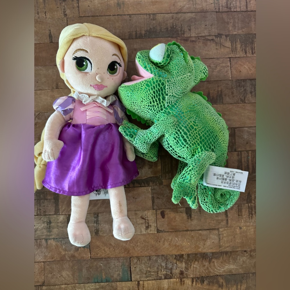 Walt Disney World Rapunzel and Pasquale plushies